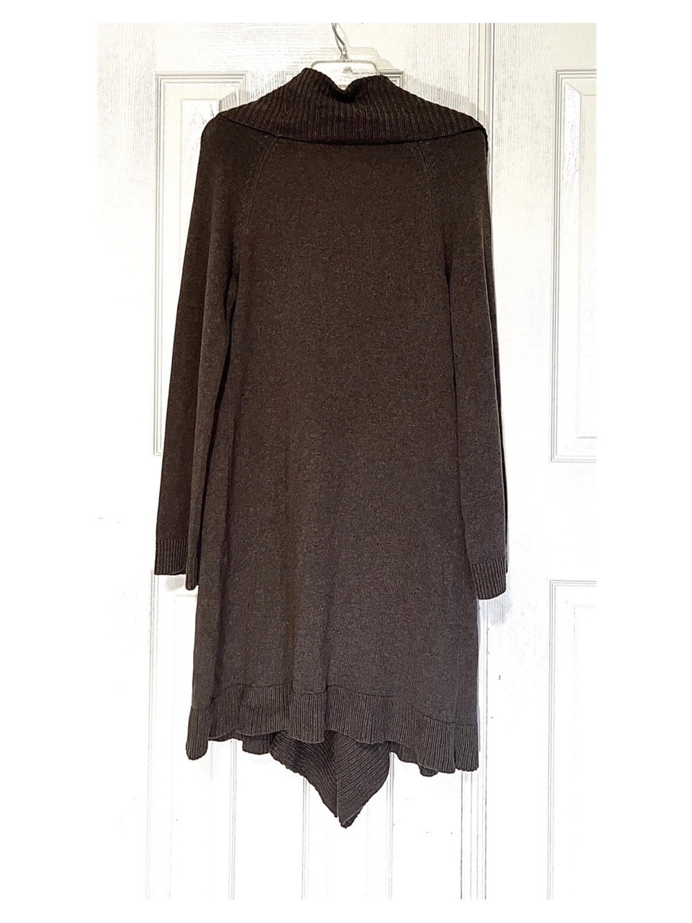 Cabi Women Brown Collared Long Sleeve Sweater Cardigan Medium - Picture 2 of 4